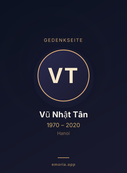 Gedenkportrait von Vũ Nhật Tân