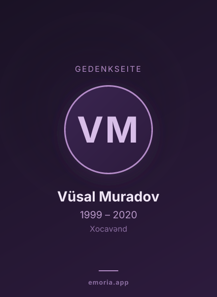 Gedenkportrait von Vüsal Muradov