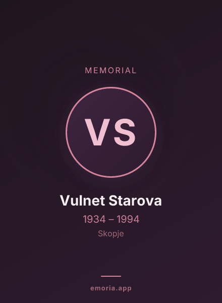 Memorial portrait of Vulnet Starova