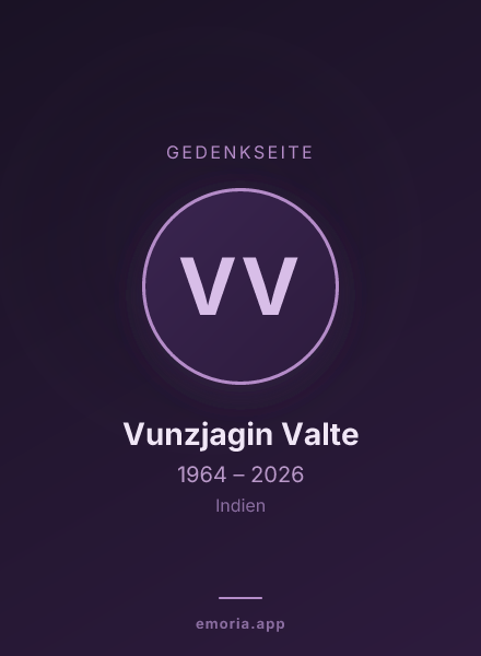 Gedenkportrait von Vunzjagin Valte