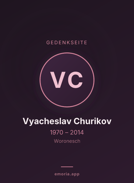 Gedenkportrait von Vyacheslav Churikov