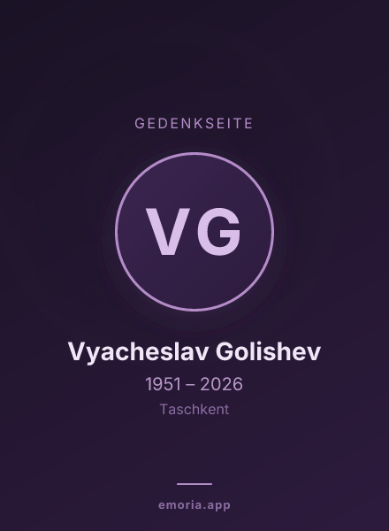Gedenkportrait von Vyacheslav Golishev