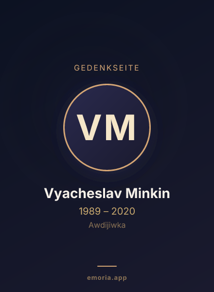 Gedenkportrait von Vyacheslav Minkin