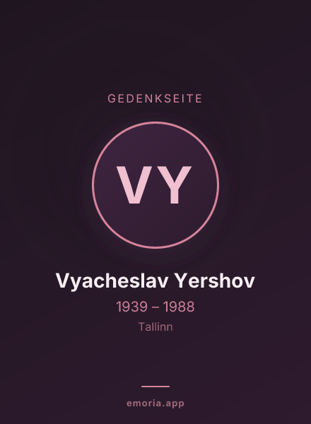Gedenkportrait von Vyacheslav Yershov