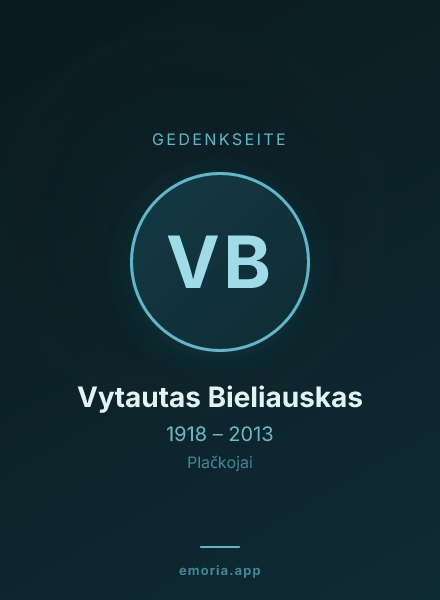 Gedenkportrait von Vytautas Bieliauskas