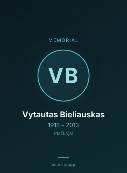 Memorial portrait of Vytautas Bieliauskas