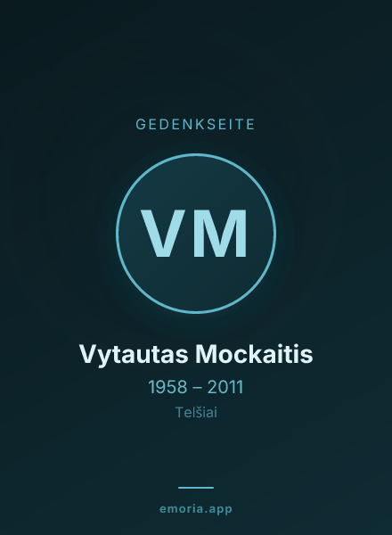 Gedenkportrait von Vytautas Mockaitis