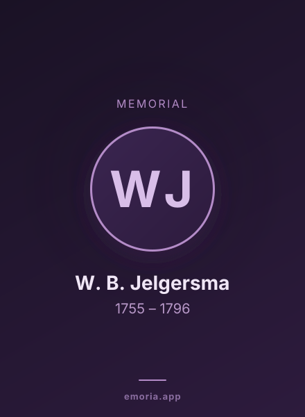 Memorial portrait of W. B. Jelgersma