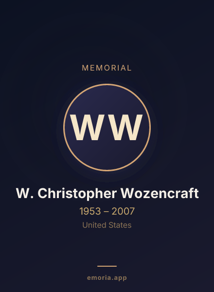 Memorial portrait of W. Christopher Wozencraft
