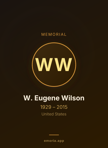 Memorial portrait of W. Eugene Wilson