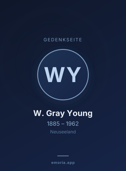 Gedenkportrait von W. Gray Young