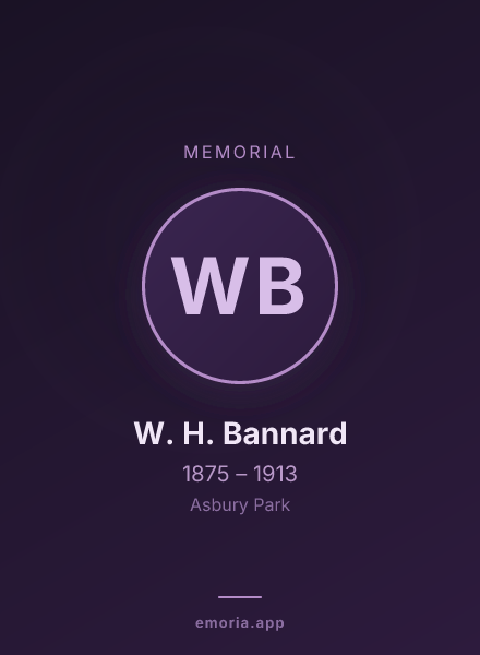 Memorial portrait of W. H. Bannard