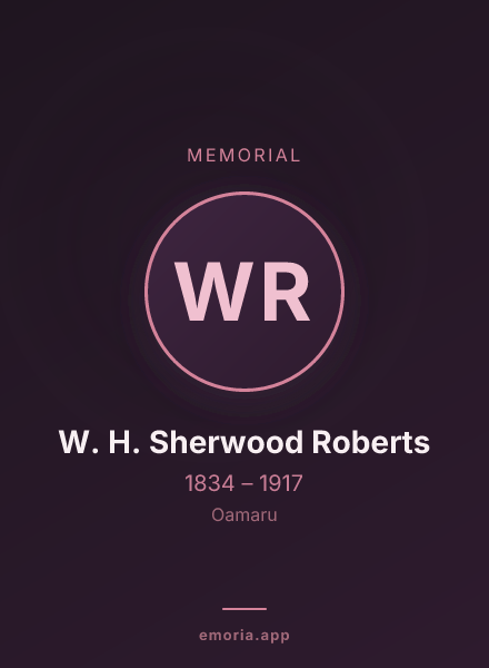 Memorial portrait of W. H. Sherwood Roberts