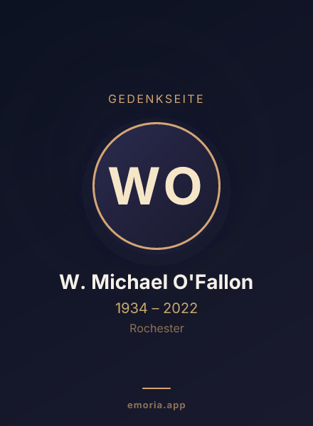Gedenkportrait von W. Michael O'Fallon