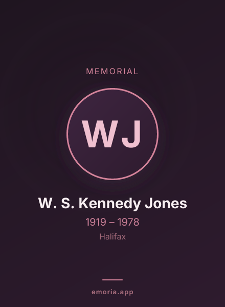 Memorial portrait of W. S. Kennedy Jones