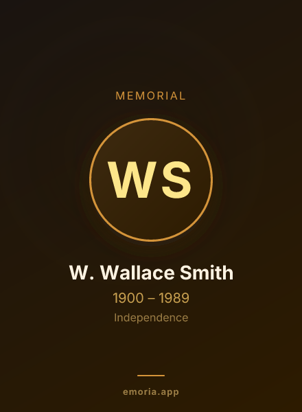 Memorial portrait of W. Wallace Smith