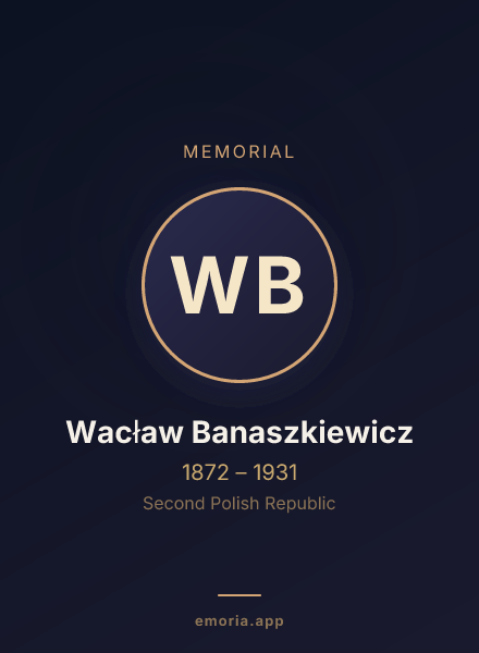 Memorial portrait of Wacław Banaszkiewicz