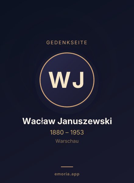 Gedenkportrait von Wacław Januszewski