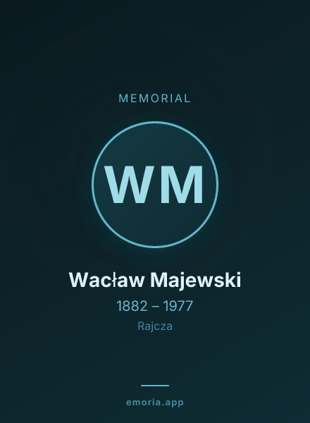 Memorial portrait of Wacław Majewski