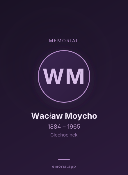 Memorial portrait of Wacław Moycho