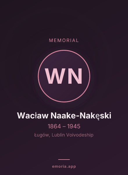 Memorial portrait of Wacław Naake-Nakęski