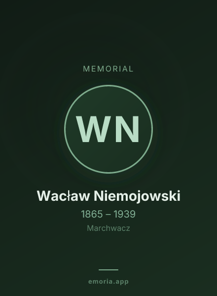 Memorial portrait of Wacław Niemojowski