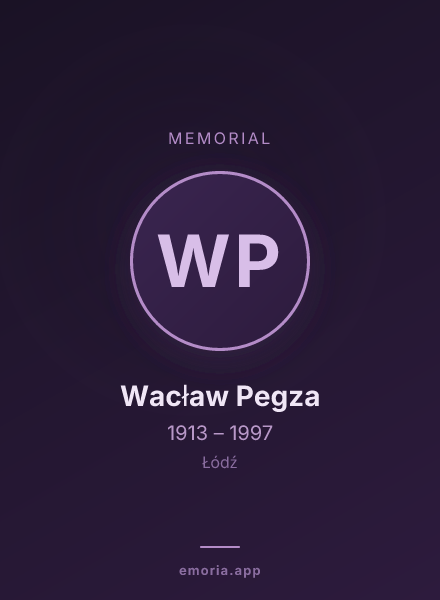 Memorial portrait of Wacław Pegza