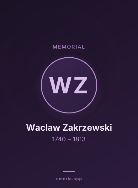 Memorial portrait of Wacław Zakrzewski