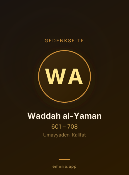 Gedenkportrait von Waddah al-Yaman