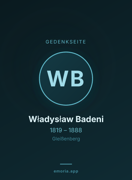 Gedenkportrait von Władysław Badeni