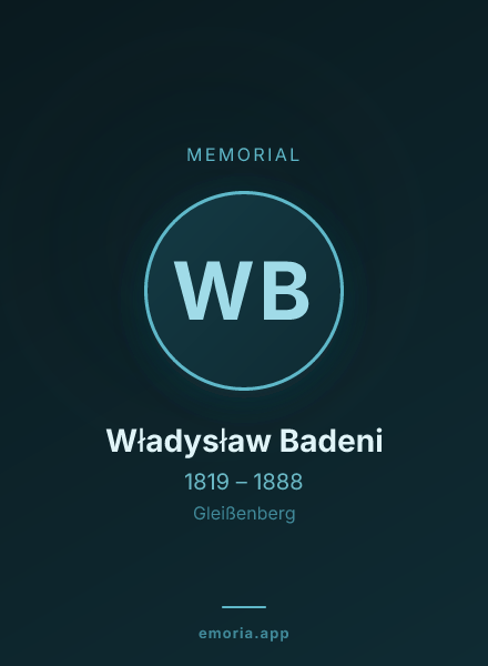 Memorial portrait of Władysław Badeni