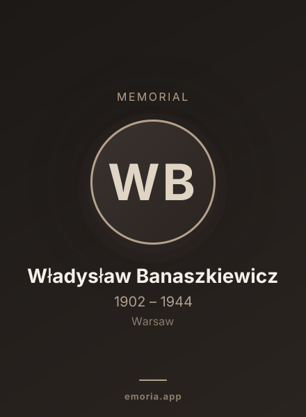 Memorial portrait of Władysław Banaszkiewicz