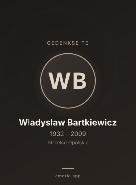 Gedenkportrait von Władysław Bartkiewicz