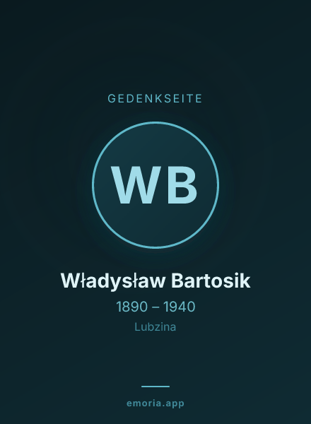 Gedenkportrait von Władysław Bartosik