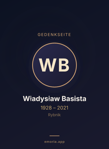 Gedenkportrait von Władysław Basista