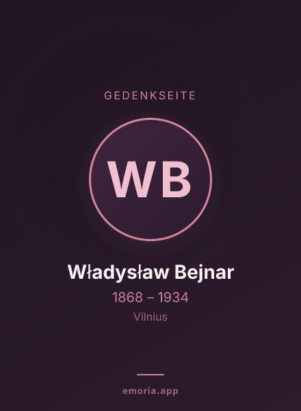 Gedenkportrait von Władysław Bejnar