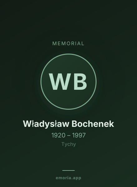 Memorial portrait of Władysław Bochenek