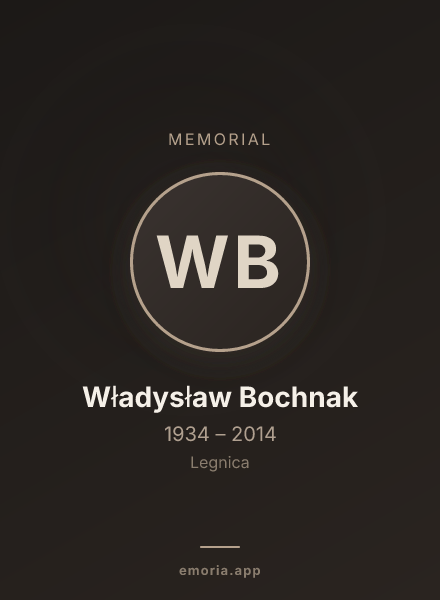 Memorial portrait of Władysław Bochnak