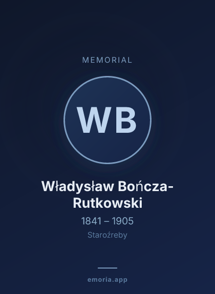 Memorial portrait of Władysław Bończa-Rutkowski