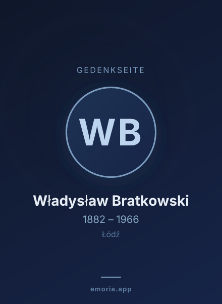 Gedenkportrait von Władysław Bratkowski