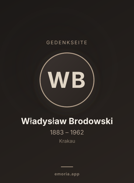 Gedenkportrait von Władysław Brodowski