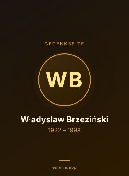 Gedenkportrait von Władysław Brzeziński