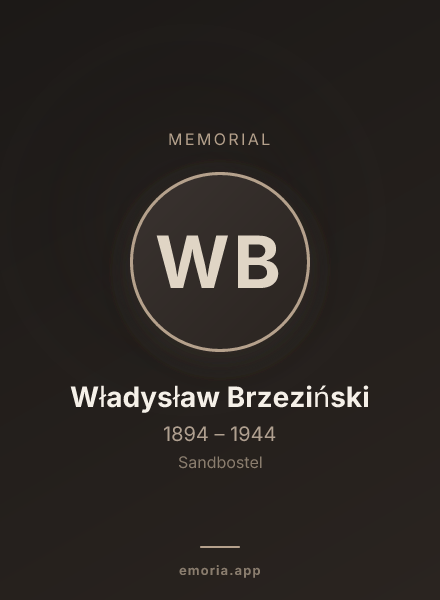 Memorial portrait of Władysław Brzeziński