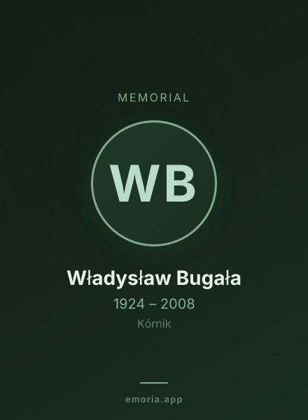 Memorial portrait of Władysław Bugała