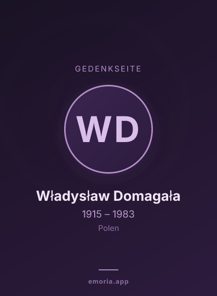 Gedenkportrait von Władysław Domagała