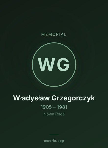 Memorial portrait of Władysław Grzegorczyk