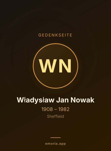 Gedenkportrait von Władysław Jan Nowak