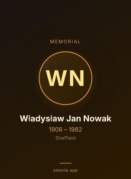 Memorial portrait of Władysław Jan Nowak