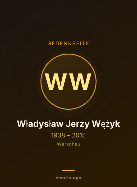 Gedenkportrait von Władysław Jerzy Wężyk