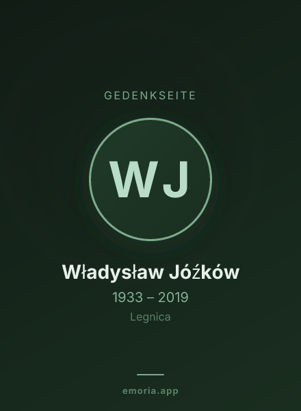Gedenkportrait von Władysław Jóźków